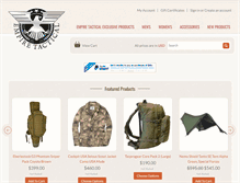 Tablet Screenshot of empiretacticalgear.com